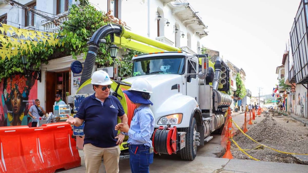 Aguas de Cartagena avanza restitución de alcantarillado sanitario en Getsemaní