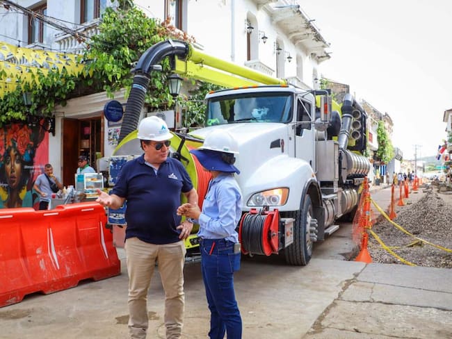 Aguas de Cartagena avanza restitución de alcantarillado sanitario en Getsemaní