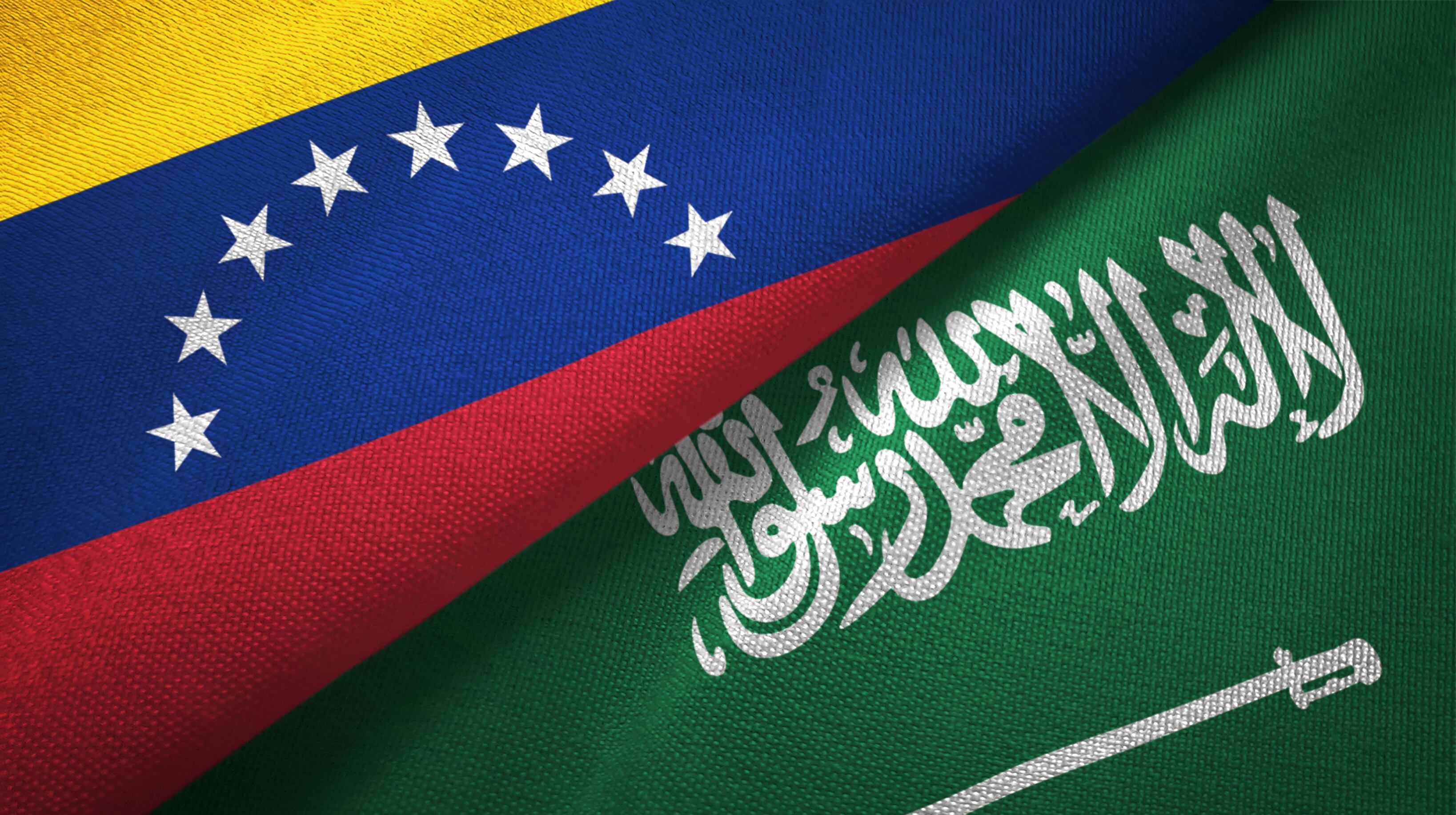 Bandera de Venezuela y Arabia Saudita. Foto: Getty Images