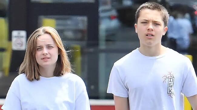 Knox y Vivianne, hijos de Brad Pitt y Angelina Jolie.