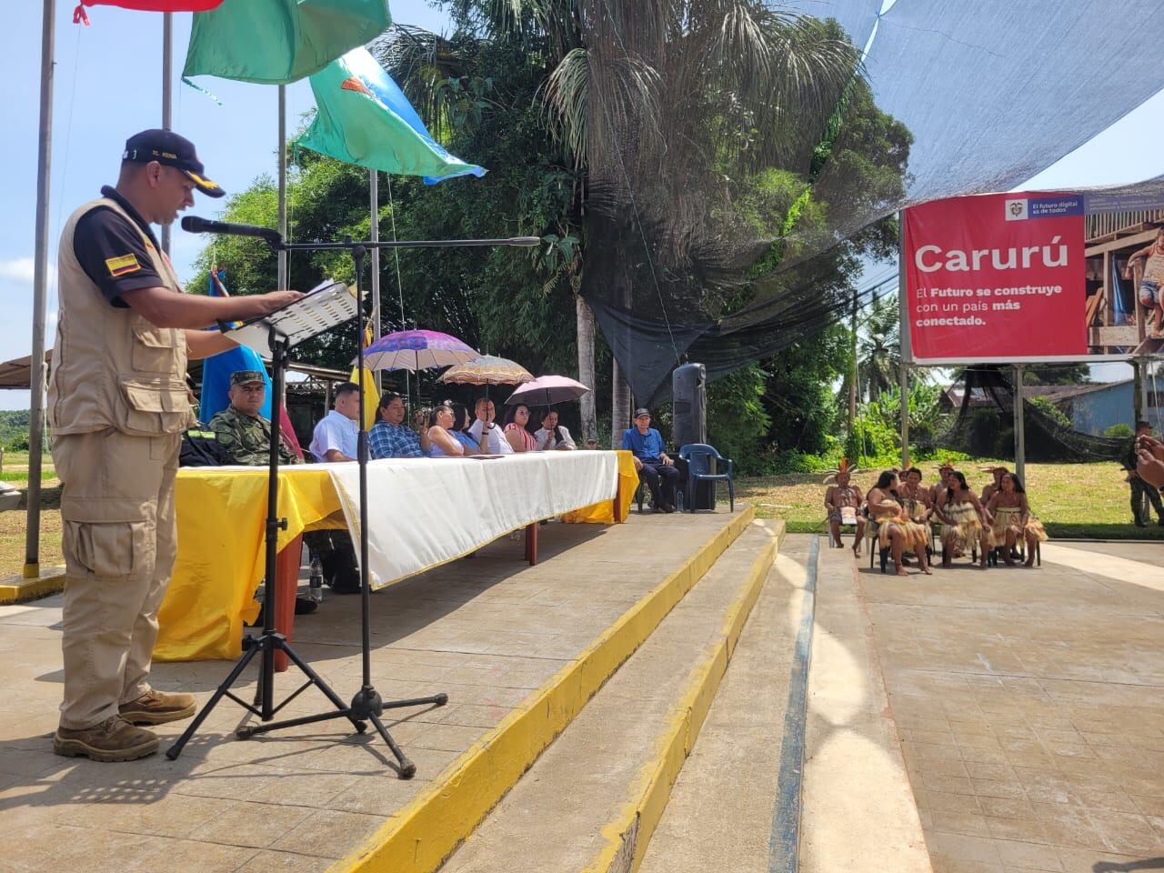 Municipio de Carurú, Vaupés, declarado libre de artefactos explosivos. Foto Cortesía Ejército