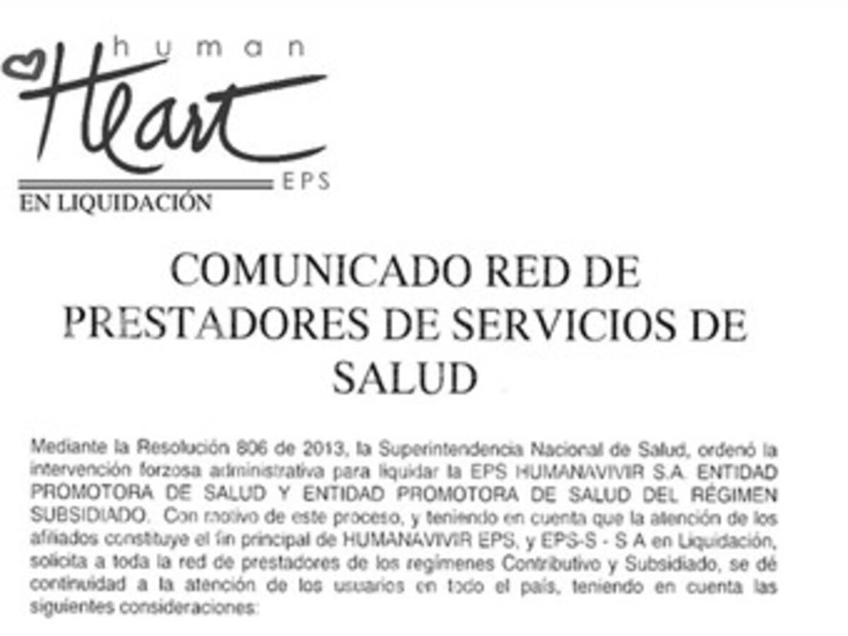 Resumen 7:00 am: Indagación a la Superintendencia de Salud por la liquidacion de una Eps