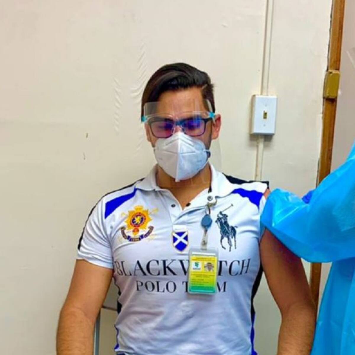 Manizaleño fue vacunado contra la COVID-19 en Panamá