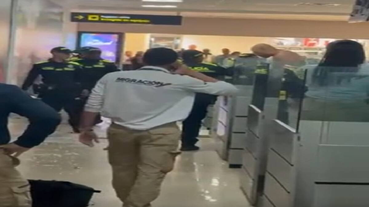 Capturado extranjero en aeropuerto de Cartagena tras destruir cubículo de Migración Colombia