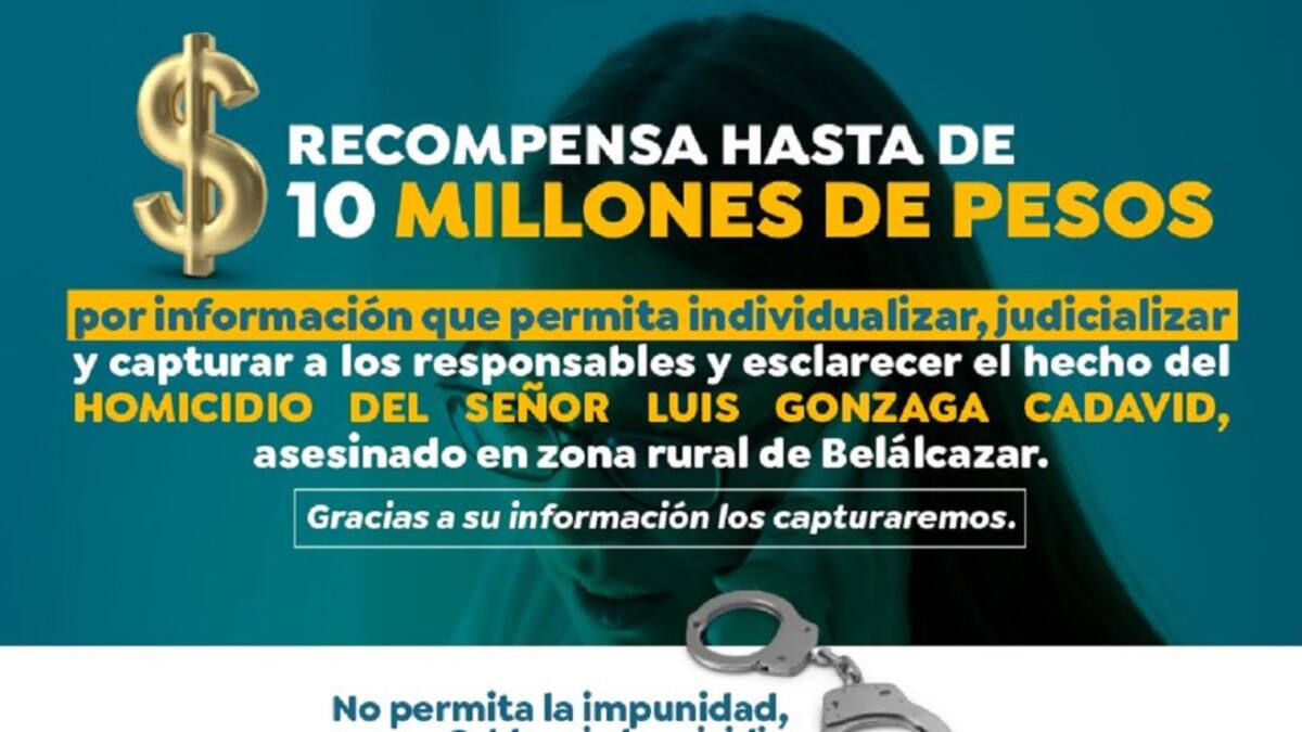 Dan recompensa para hallar a los culpables del asesinato de Luis Gonzaga