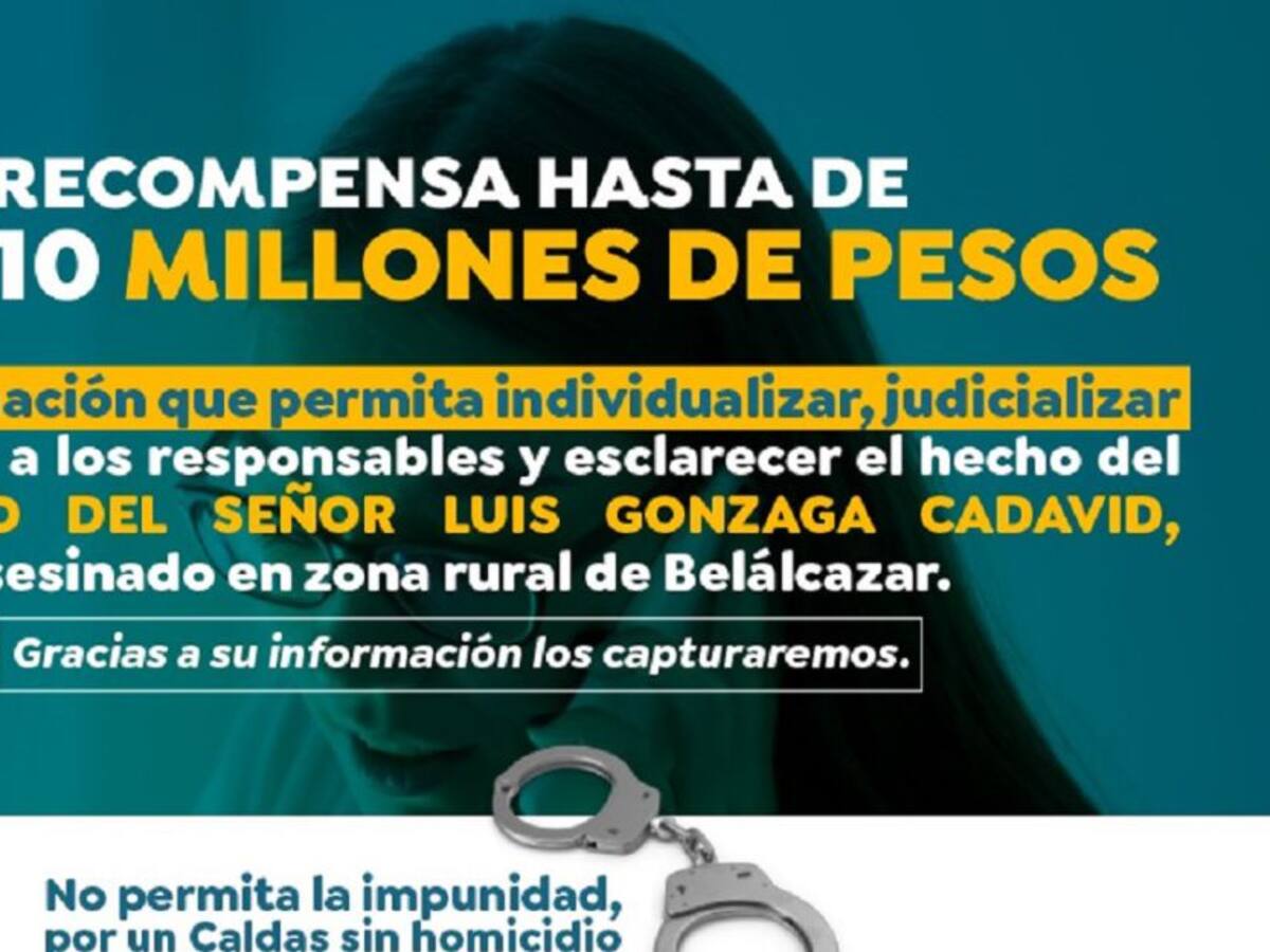 Dan recompensa para hallar a los culpables del asesinato de Luis Gonzaga