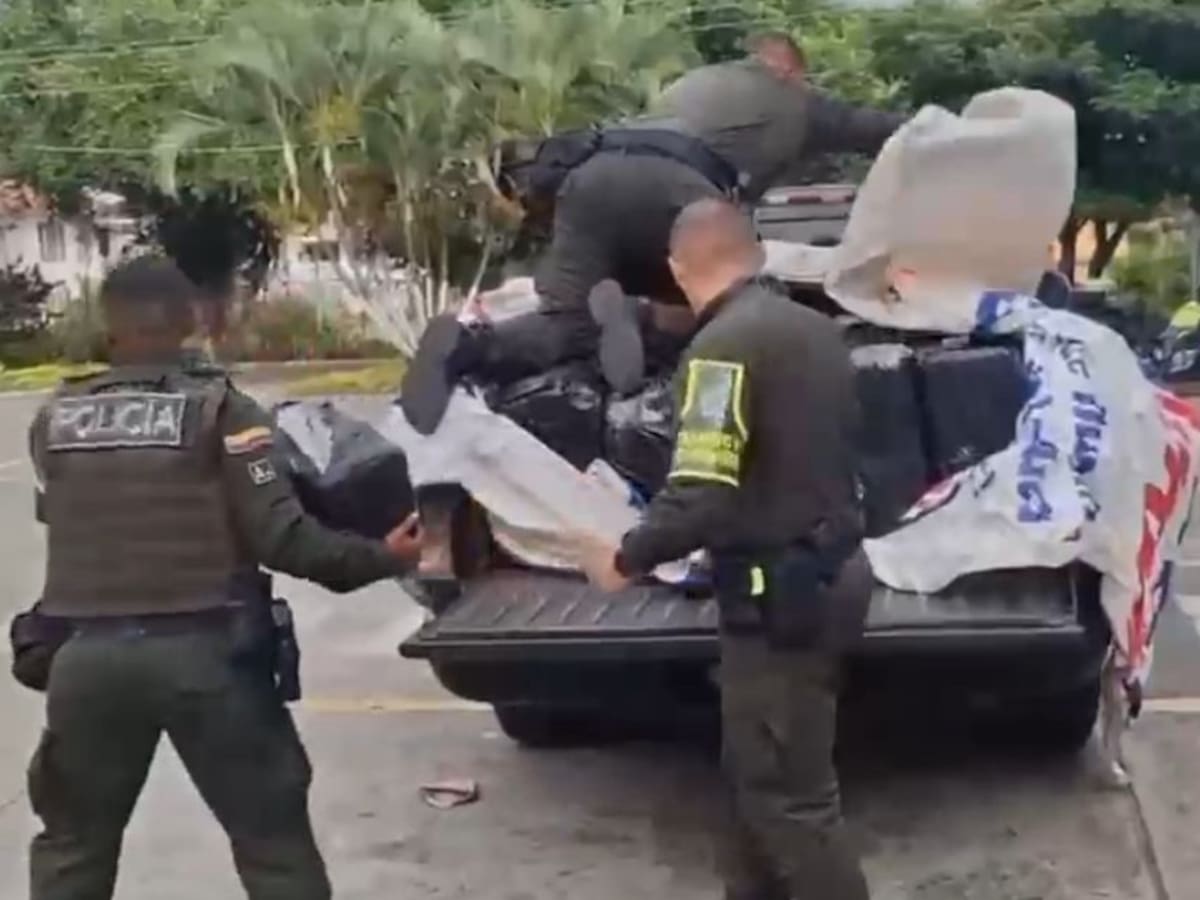Más de 860 kilos de marihuana fueron incautados en carreteras del Valle del Cauca