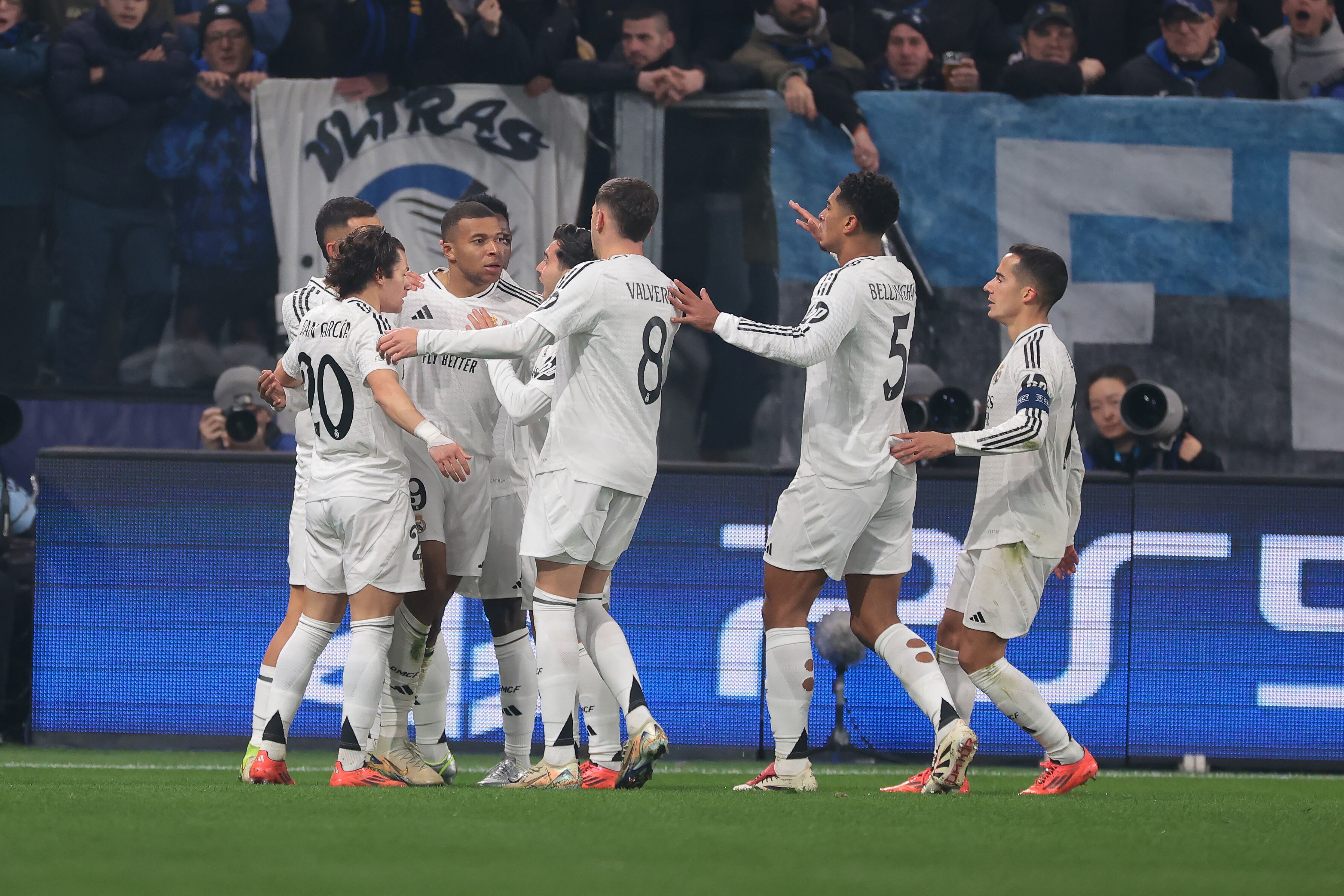 Kylian Mbappé anotó en Champions League para el Real Madrid. (Photo by Jonathan Moscrop/Getty Images)
