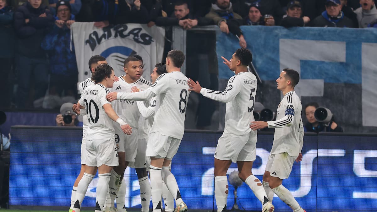 Real Madrid vence al Atalanta de la mano del tridente Mbappé, Vinícus y Bellingham