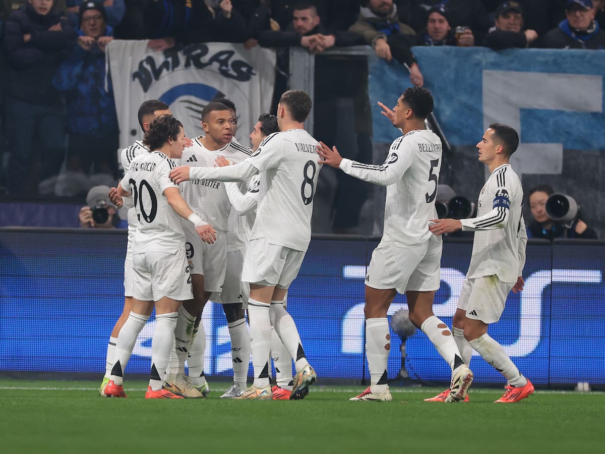 Real Madrid vence al Atalanta de la mano del tridente Mbappé, Vinícus y Bellingham