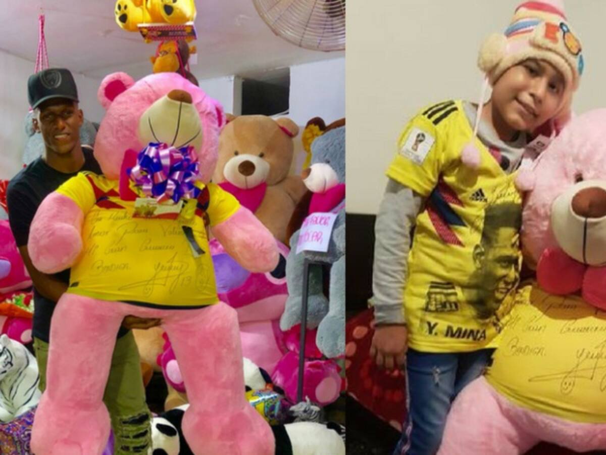 ¡El bonito gesto de Yerry Mina a una niña con cáncer!