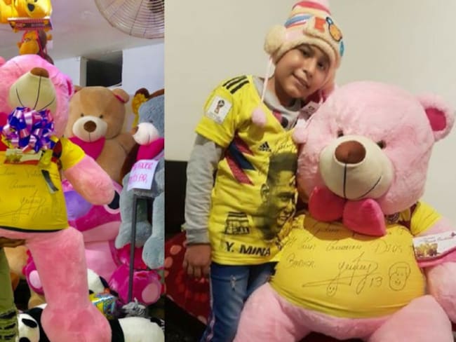 ¡El bonito gesto de Yerry Mina a una niña con cáncer!