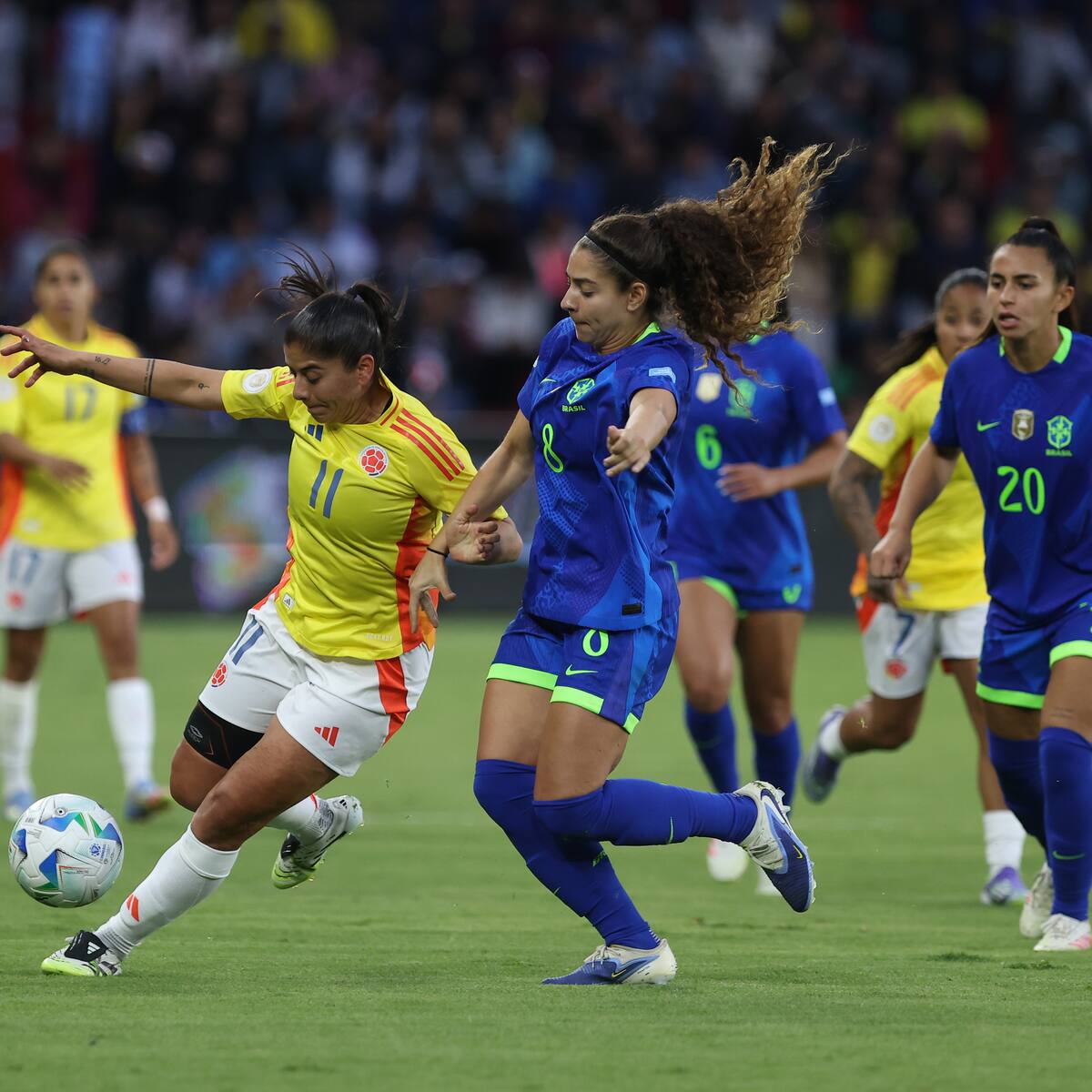 Colombia es subcampeona de la Copa América femenina 2025, tras caer en un partidazo con Brasil