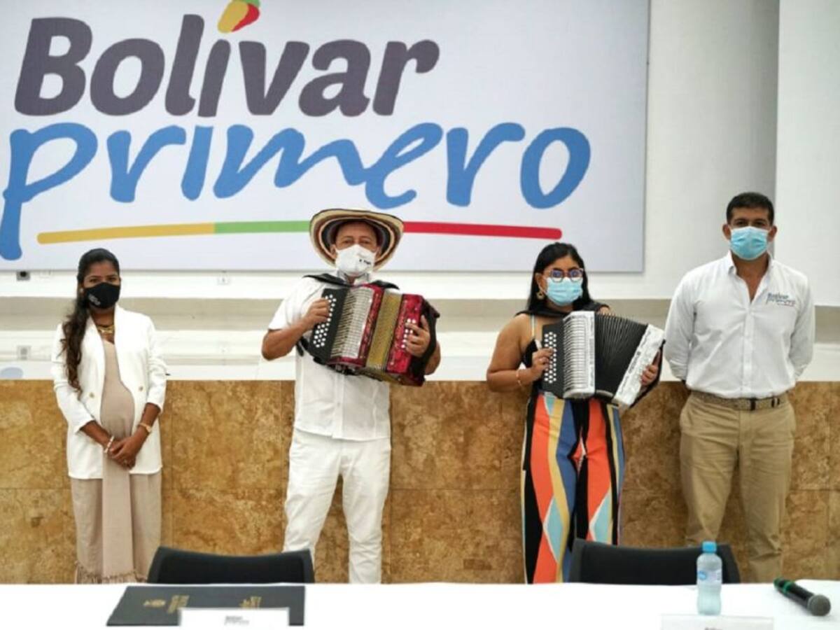Hacen reconocimiento a los Reyes Vallenatos en Bolívar