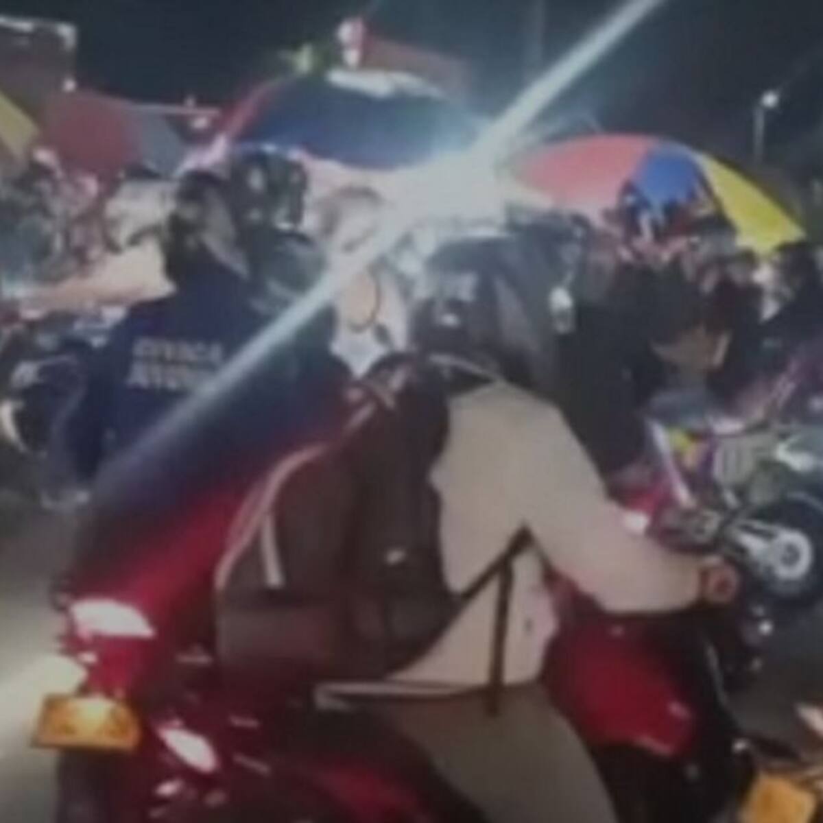 Motociclistas realizaron caravana en Armenia generando caos vial