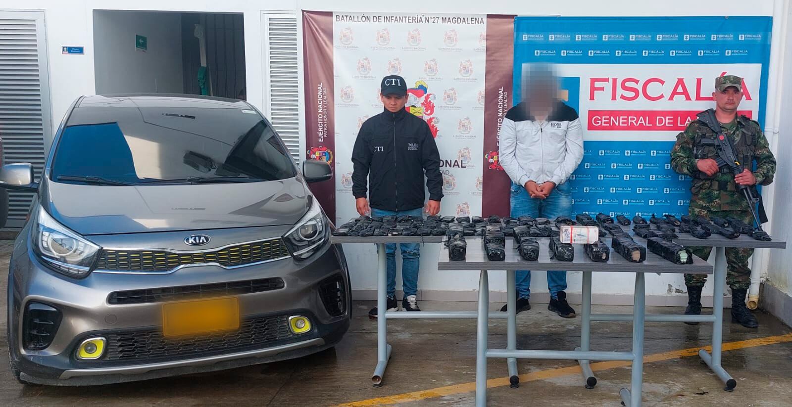 Tenia mil millones de pesos para la compra de alcaloides. Foto Fiscalia Huila.