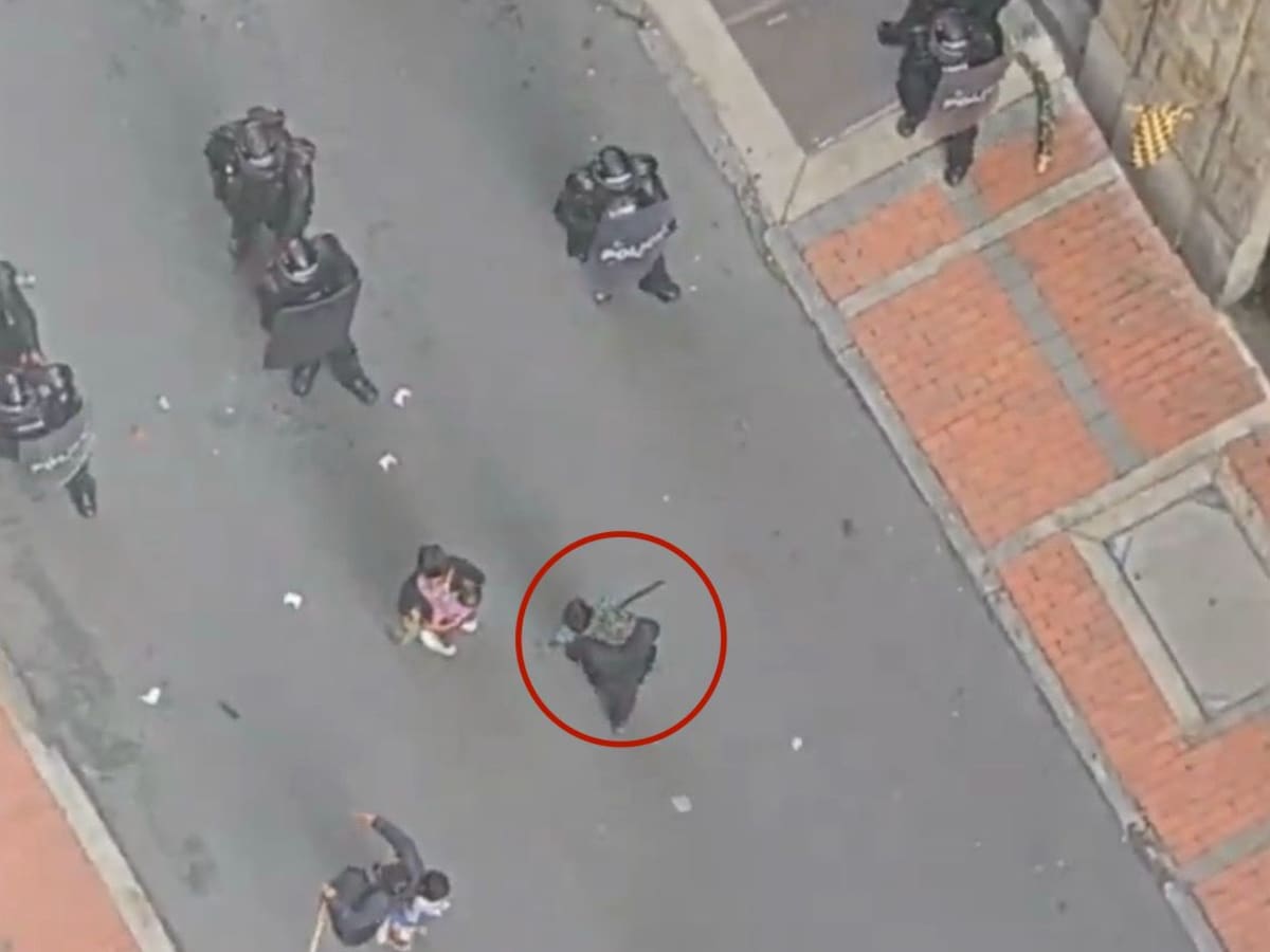 VIDEO: Indígenas utilizaron a niños para defenderse contra el UNDMO en medio de protestas en Bogotá