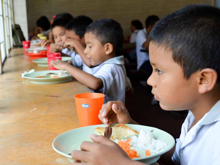 Niños beneficiarios del PAE en Cúcuta