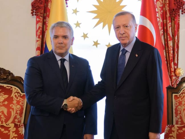 Encuentro entre Duque y Erdogan. Foto: Presidencia de Colombia