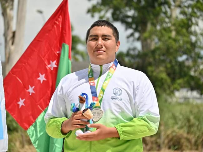 Jhonkarly Álvarez, ganó Medalla de Plata para el Quindío en para natación en los Juegos Nacionales JuvenilesFoto: Cortesía Juegos Nacionales Juveniles