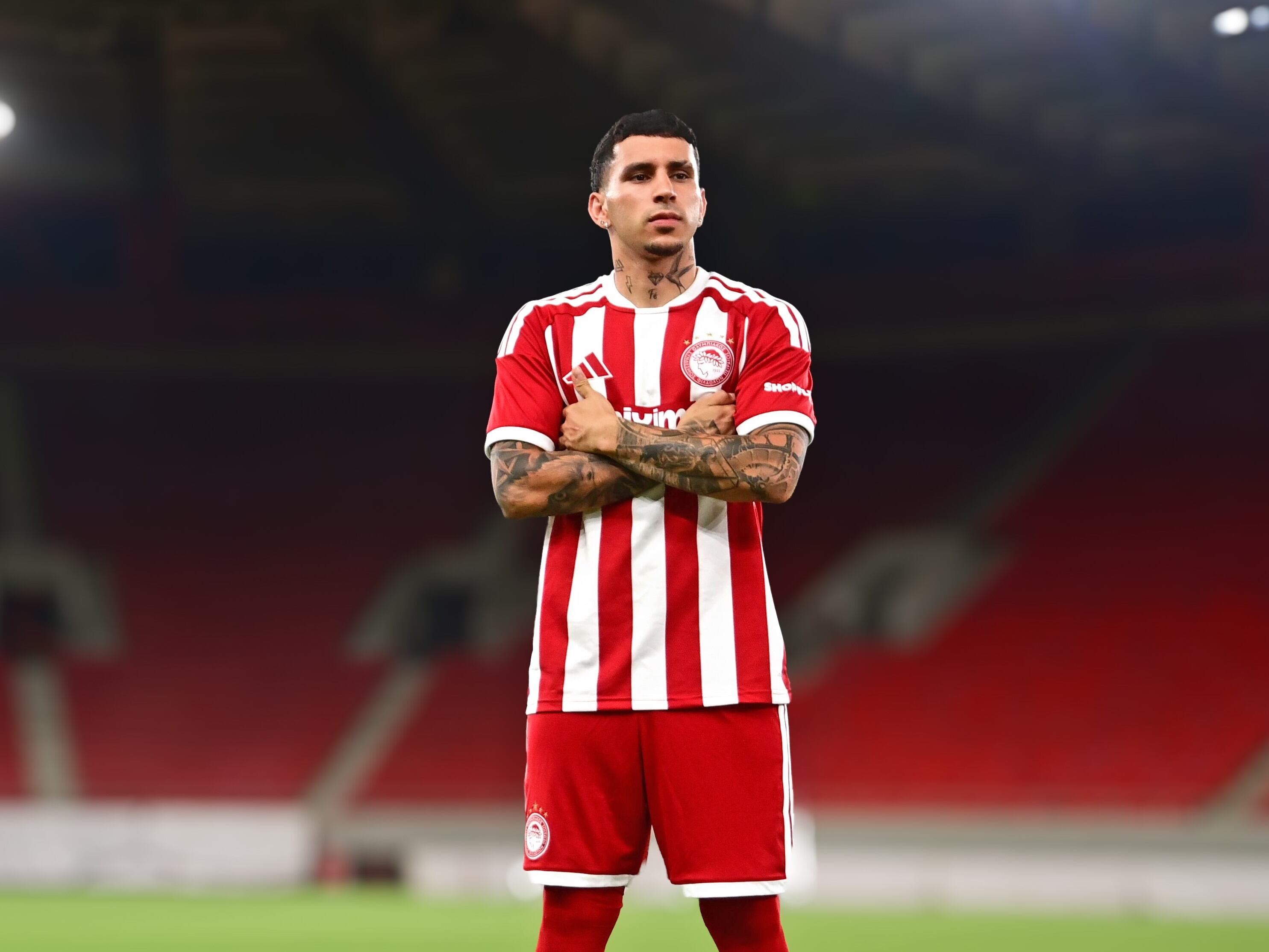 Gustavo Puerta, nuevo jugador del Olympiacos / X: @olympiacosfc.