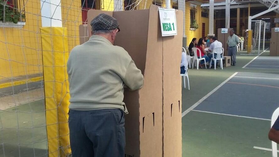Mesa de votación en Cauca. Foto: La W/ Carlos Cerón
