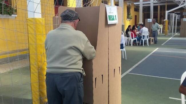 Mesa de votación en Cauca. Foto: La W/ Carlos Cerón