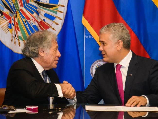 Iván Duque y Luis Almagro. Foto: Presidencia de Colombia