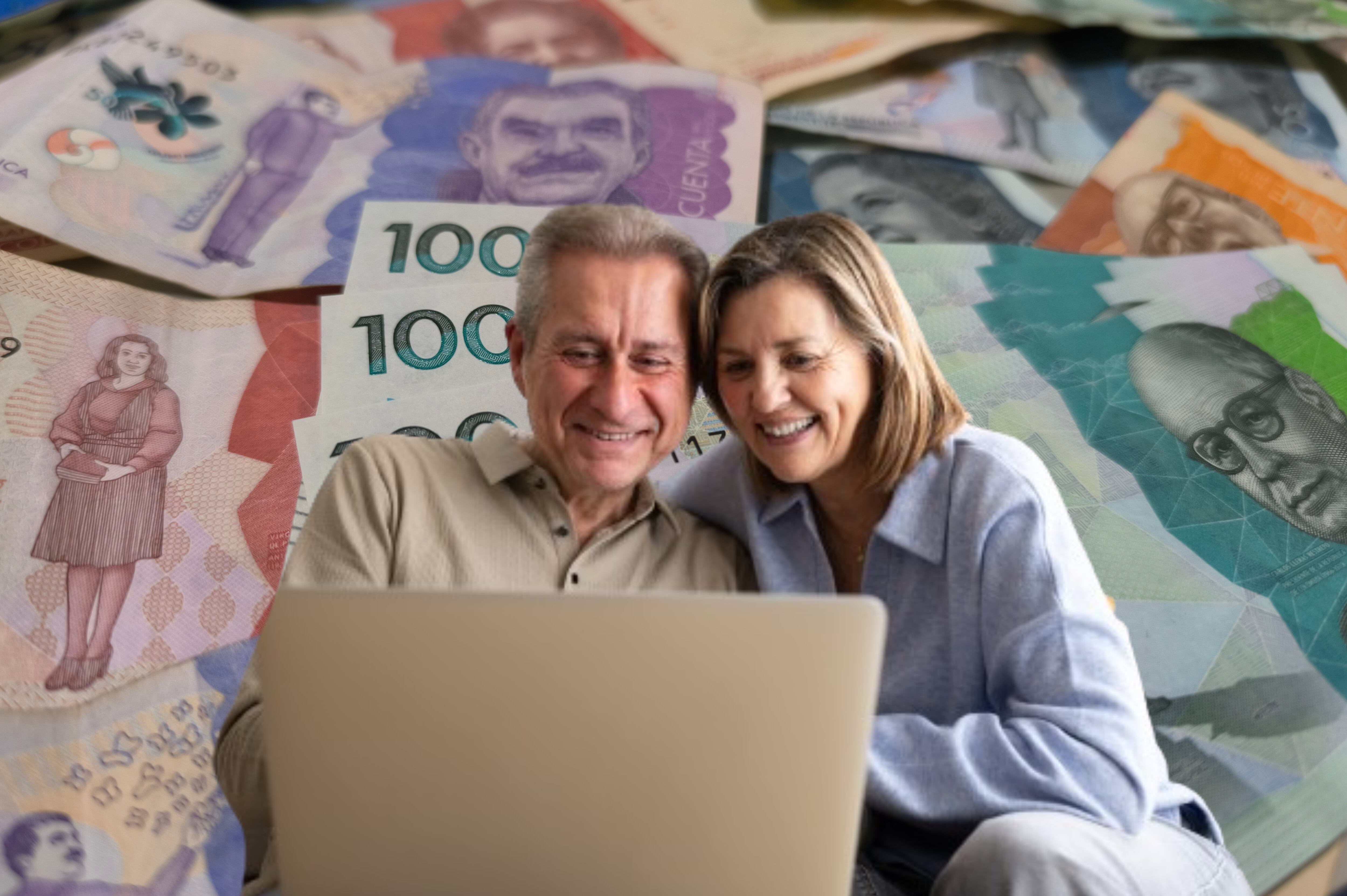 Imagen de referencia. Fondo de pesos colombianos - Pareja mayor feliz: Getty Images.