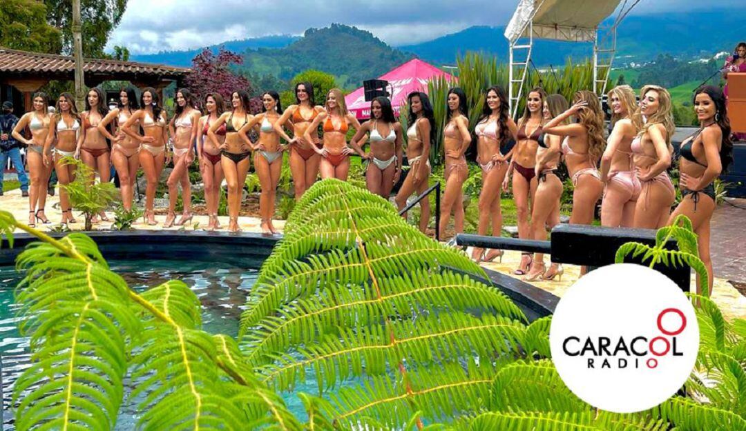 Desfile traje de baño candidatas Reinado Internacional del Café