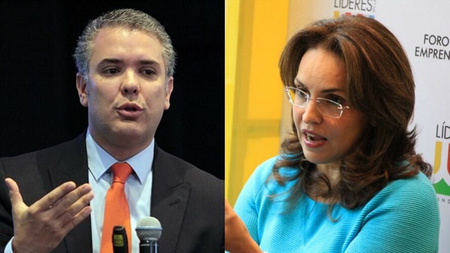 Iván Duque y Viviane Morales. Foto: