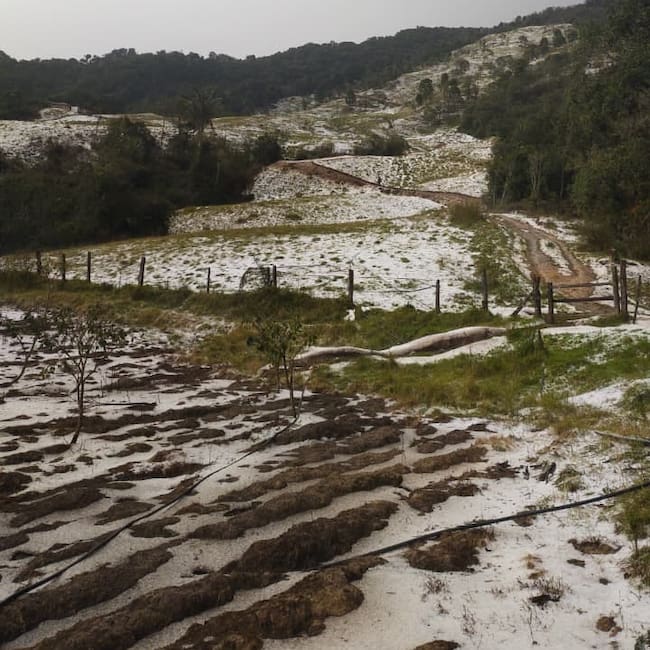 Granizada en Guaca, Santander