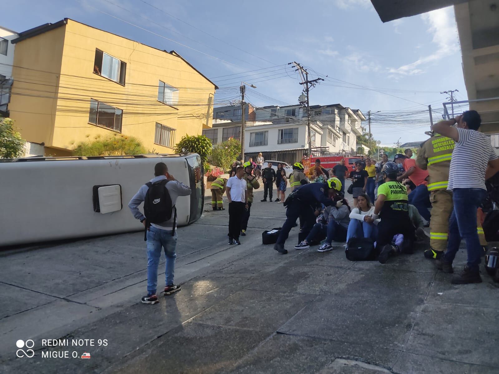 Foto organismos de socorro de Manizales BYR