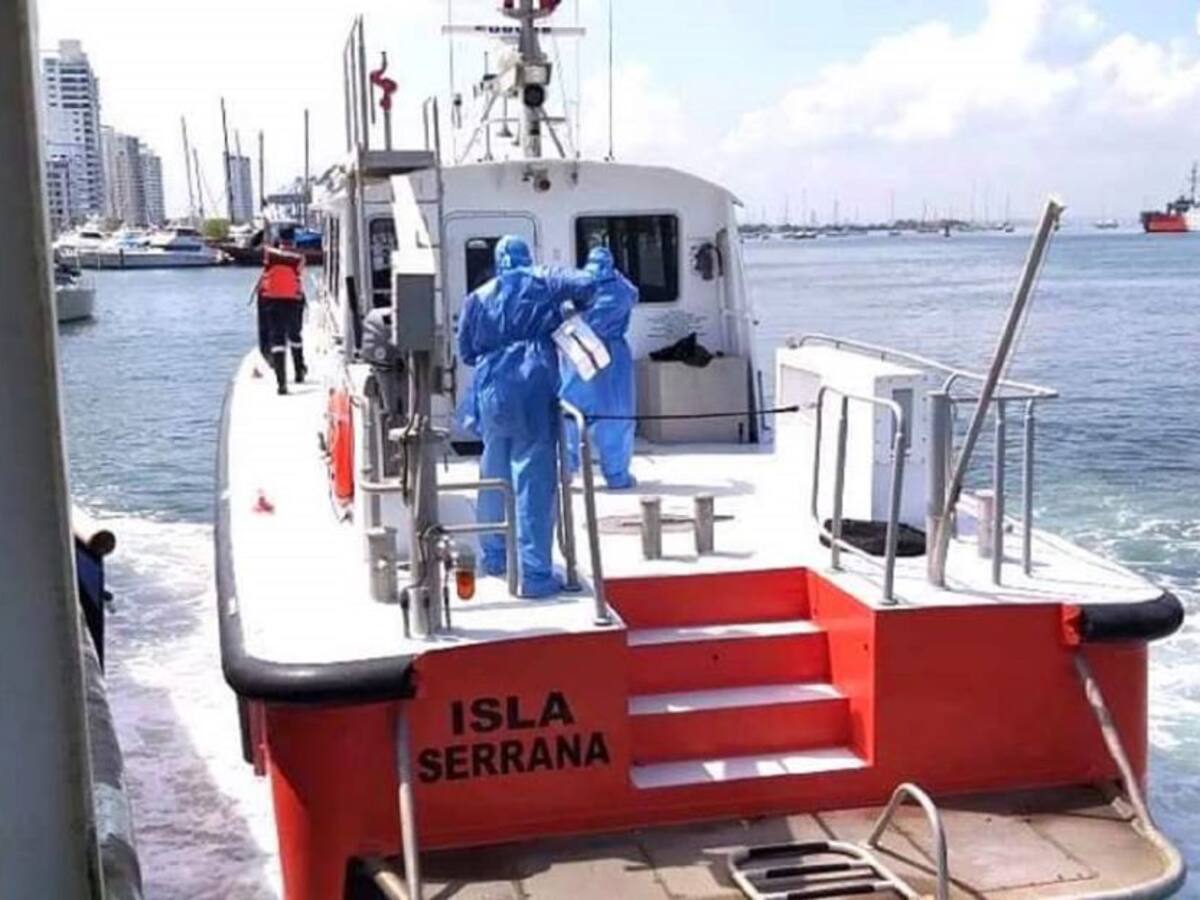 Realizan inspección médica a ocupantes del buque ‘Susurro’ en Cartagena