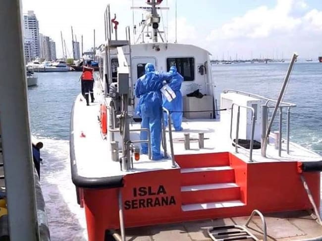 Realizan inspección médica a ocupantes del buque ‘Susurro’ en Cartagena