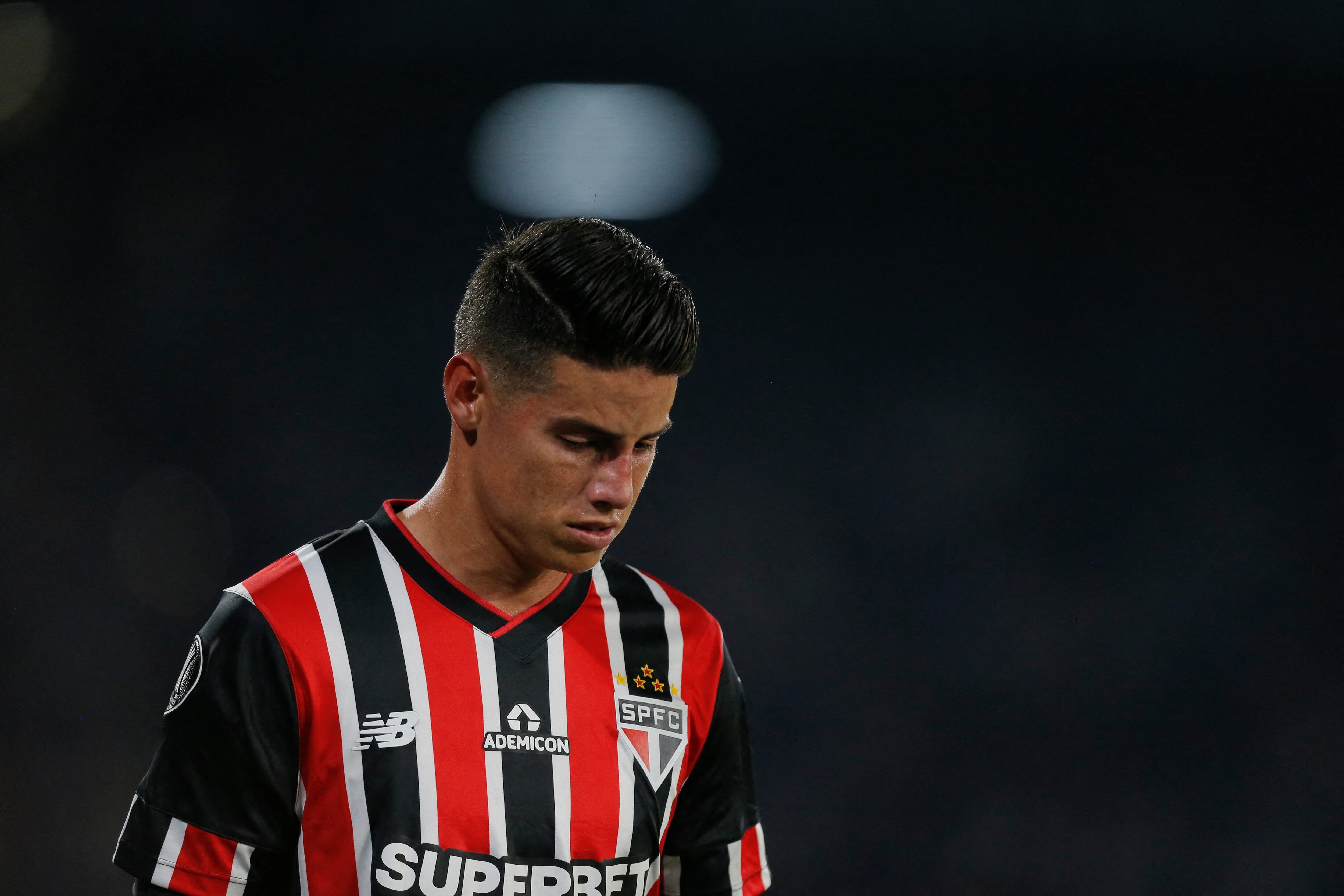 James Rodríguez, volante colombiano de Sao Paulo en Copa Libertadores. (Photo by Diego Lima / AFP) (Photo by DIEGO LIMA/AFP via Getty Images)
