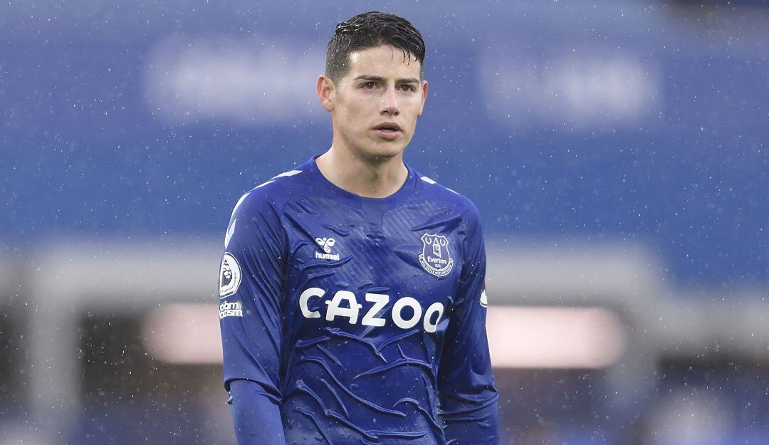 James Rodríguez durante su juego ante el Sheffield United.