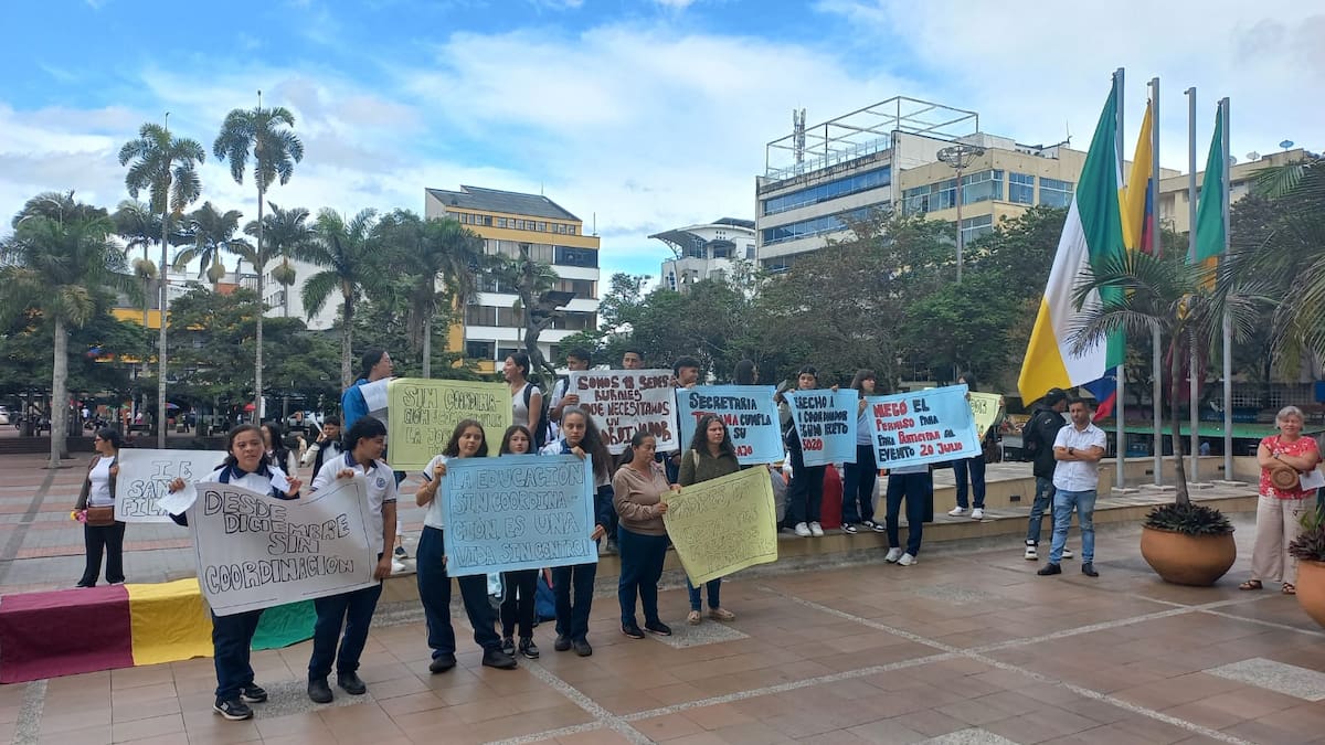 Informe protesta colegios en Quindío