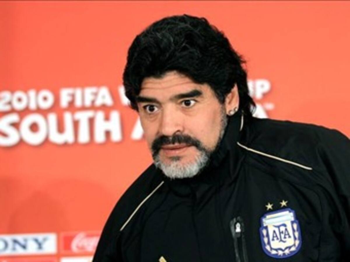 Maradona ratifica su objetivo: Ganar el Mundial