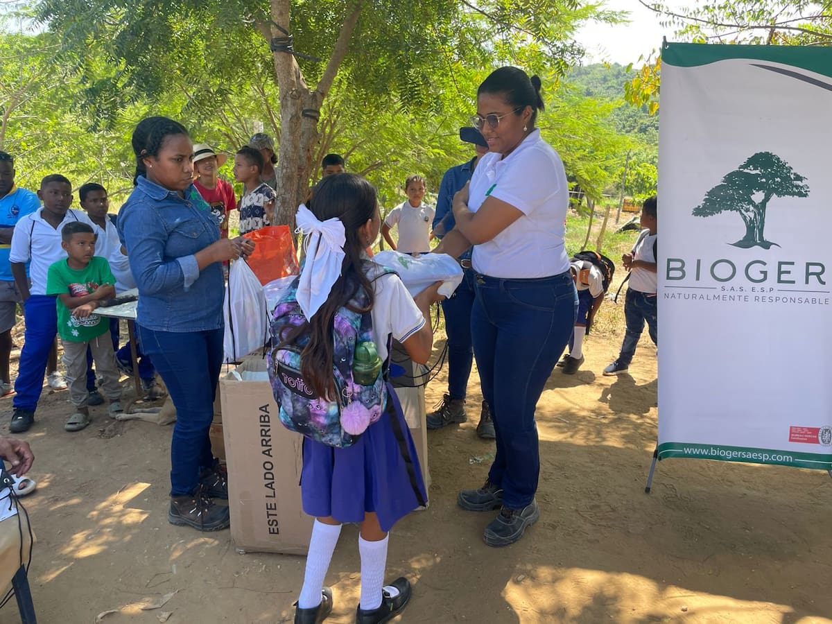Parque Ambiental Bioger realiza acciones sociales y ambientales en comunidades de zona de influencia