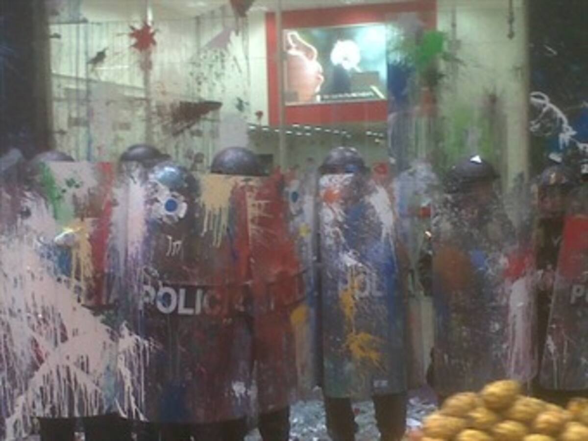 Dos personas judicializadas por disturbios en las marchas estudiantiles en Bogotá