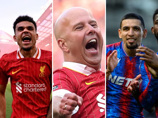 Arne Slot se refirió al título de Liverpool y el Crystal Palace de Muñoz y Lerma / Getty Images