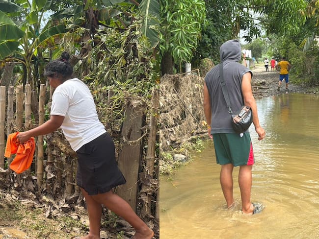 Emergencia por ola invernal en Puerto Escondido. Foto: Caracol Radio.