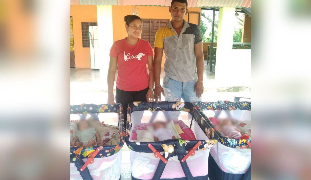 Nacimiento de trillizas en Salaminita