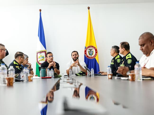 Consejo extraordinario de seguridad en Montería. Foto: prensa Gobernación de Córdoba.