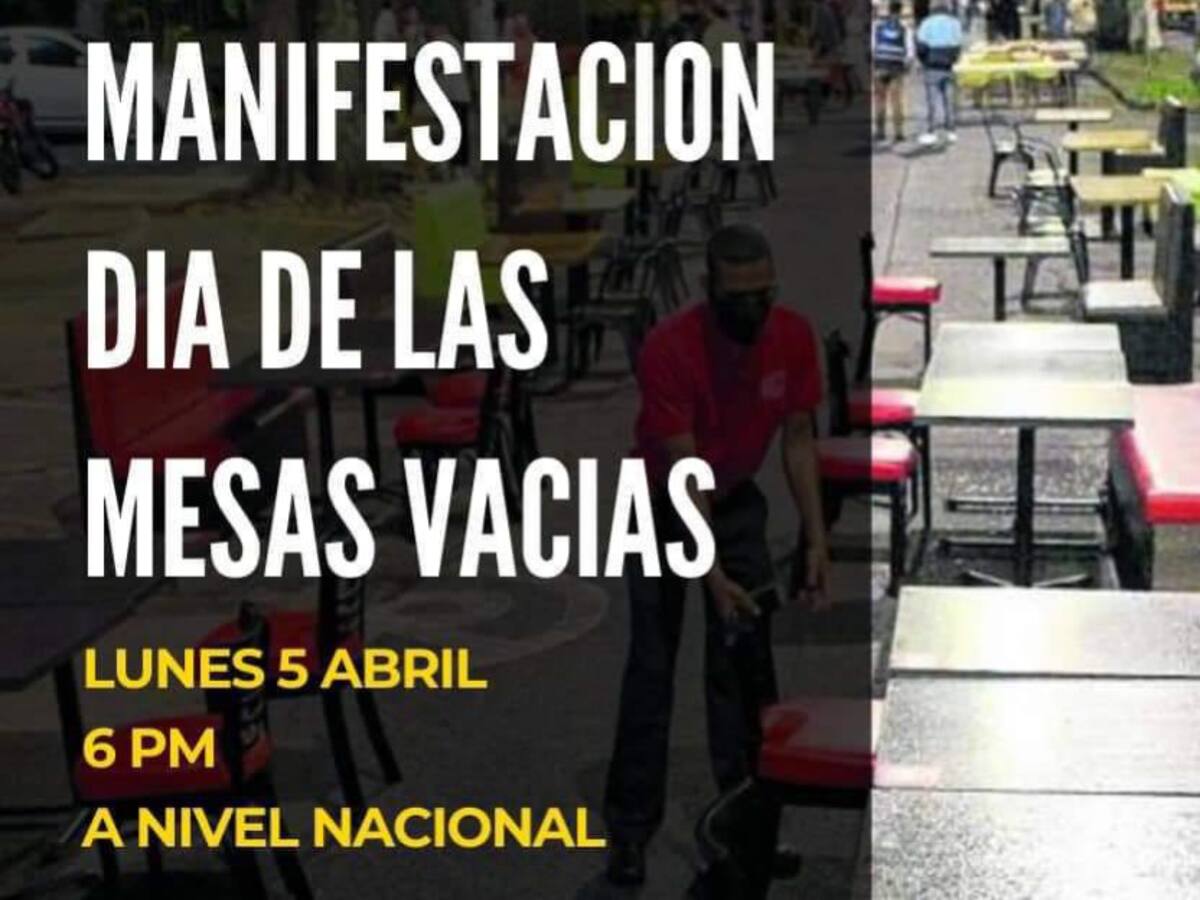 Gremio de bares y restaurantes se manifestará hoy por dura situación
