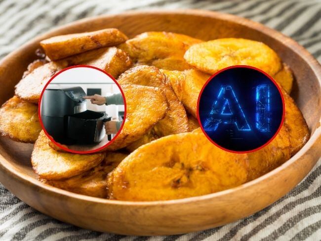 Plátano maduro, IA, Freidora de Aire (Getty Images).