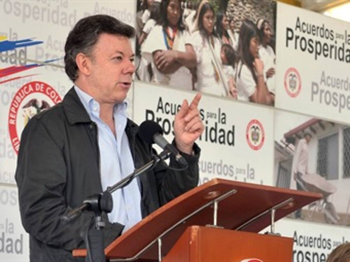 Presidente Santos anuncia gran ofensiva contra la corrupción