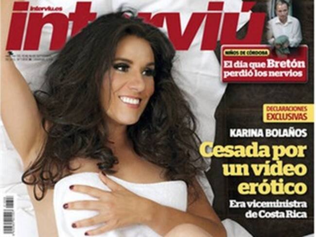 Exministra de Costa Rica posó desnuda para Interviú después de la difusión de su vídeo erótico