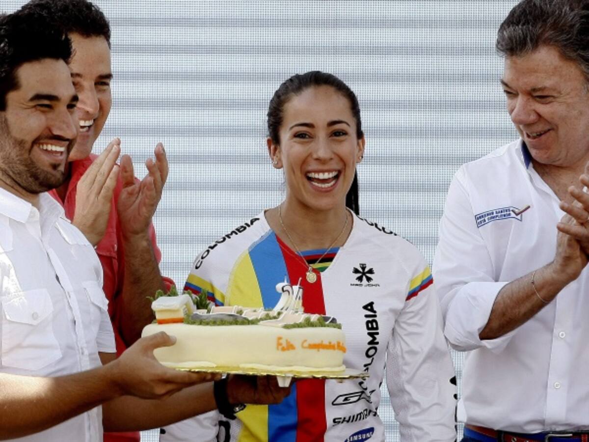 Con inauguración de pista de BMX, Mariana Pajón celebró su cumpleaños